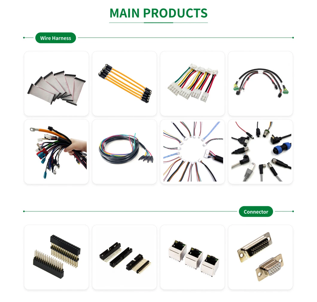 Custom IDC Connector Flat Cable Assembly Ribbon Grey Flat Cable