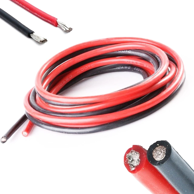 High Temperature 8AWG 10 AWG 12AWG 6AWG 20AWG 26AWG 22 AWG 50mm Heat Resistant Silicone Rubber Cable Wire